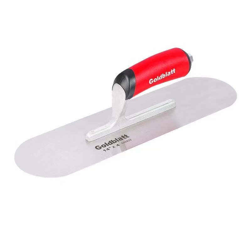 14X4 新款双色柄铆接不锈钢圆头抹泥刀